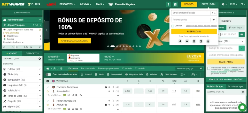 Esqueceu a senha da sua conta Betwinner?